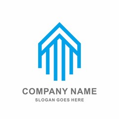 Arrow Space Wings Digital Technology Computer Business Company Stock Vector Logo Design Template