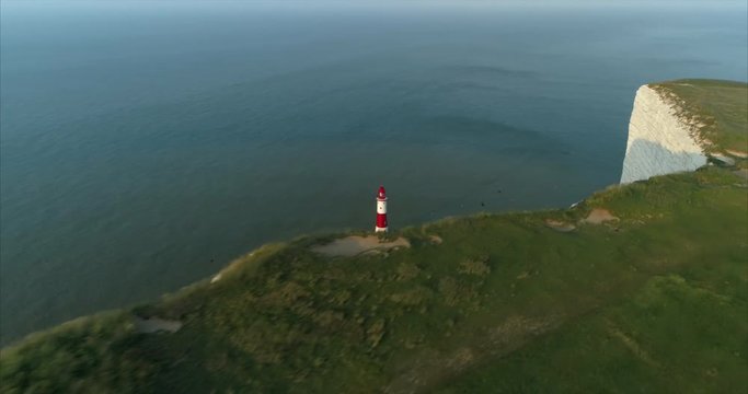 Beachy Head Fly by of lighthouse.