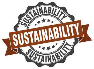 sustainability stamp. sign. seal