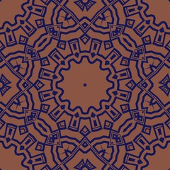 Super Beautiful round flower mandala. Vector illustration. Abstract