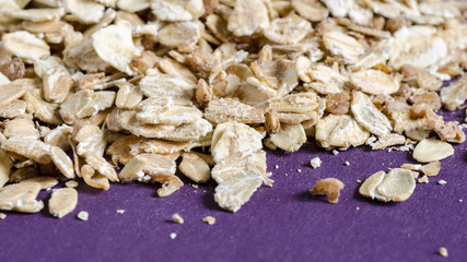 Cereal flakes. Food background. Close up