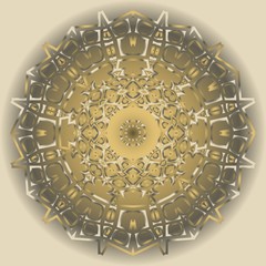 Modern floral vector ornaments. Decorative flower mandala. vector illustration.