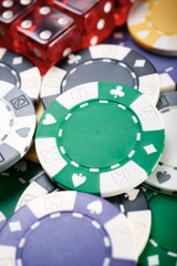 Naklejka premium Casino concept view