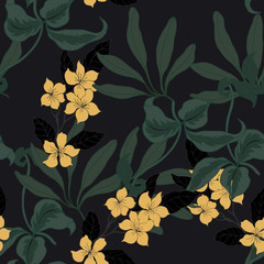 Abstract elegance pattern with floral background.