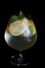 lemonade black background