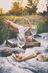 Foto auf Acrylglas Picknick Picknick auf der Wiese