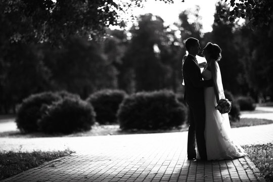 Wedding black and white photo poster
