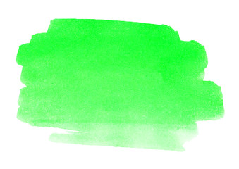 Watercolor neon green stain