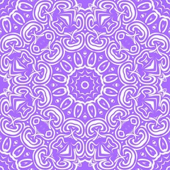 Seamless vector pattern. Geometric floral ornament. For Interior decoration, wallpaper, presentation, fashion design, print.