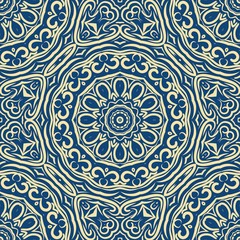 Art deco floral pattern of geometric elements. seamless pattern. Vector illustration. design for printing, presentation, textile industry