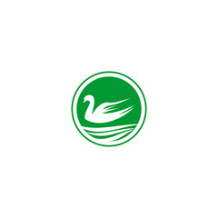 green leaf logo template