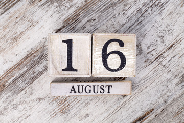 August 16th calendar