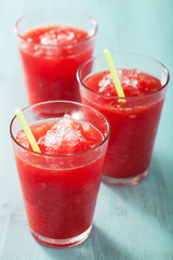watermelon summer refreshing drink in glasses
