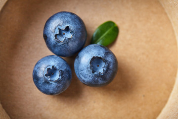 Fresh ripe blueberry close up