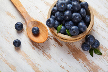 Fresh ripe blueberry close up