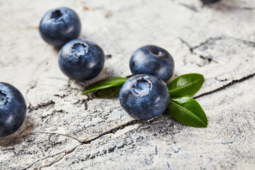 Fresh ripe blueberry close up