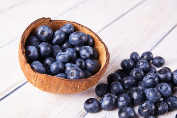 Fresh ripe blueberry close up