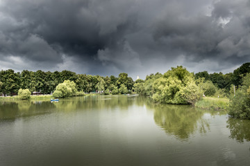 Storm over the lake
