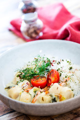 Scallops of leeks Basmati rice