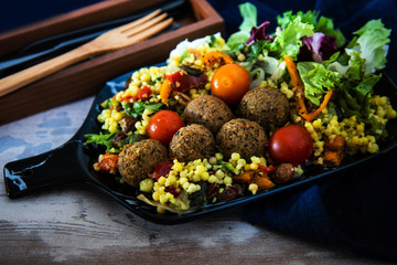 Moroccan beef kefta meatballs meatball and semolina