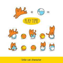 Little cat character 