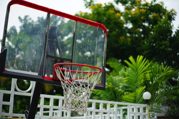 Street basketball backbord.
