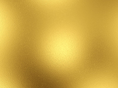 Gold foil background with light reflections