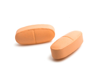 pills vitamins isolated