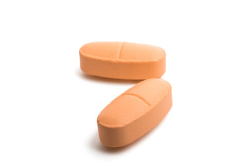 pills vitamins isolated