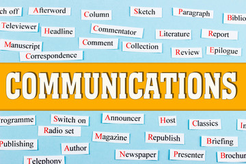 Сommunications. mass media and education concept