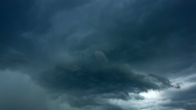 storm clouds and rain - time lapse