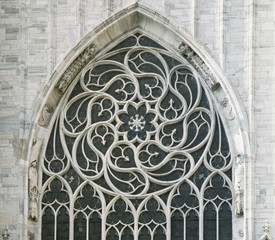 Window of a gothic cathedral