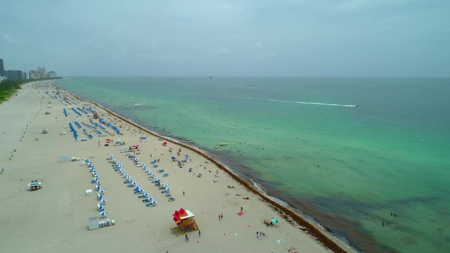 Travel footage of Miami Beach