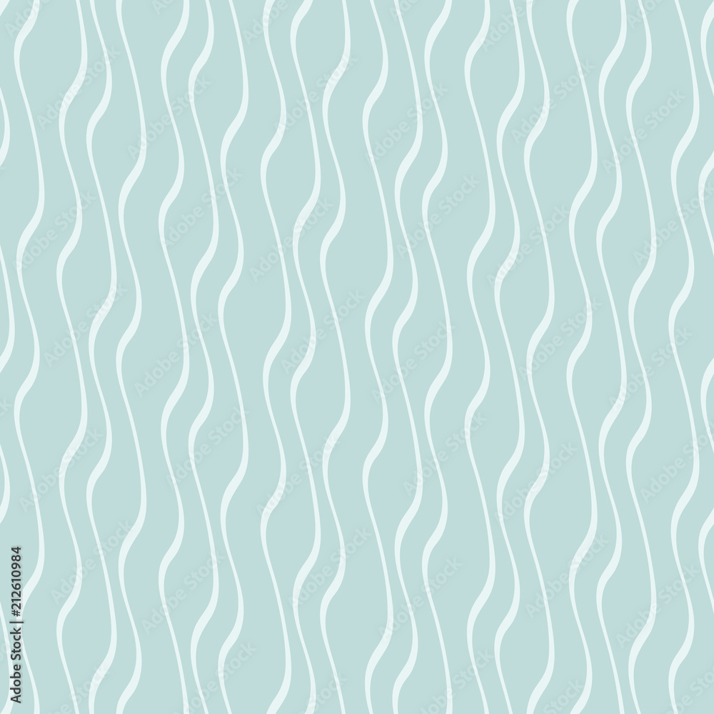 Poster Seamless pattern with wavy lines. Vector illustration.