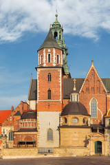 Fototapeta na wymiar Krakow,the Wawel Royal Cathedral, Poland
