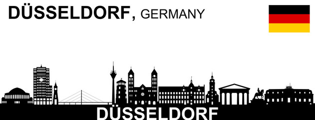 Obraz premium Düsseldorf Skyline