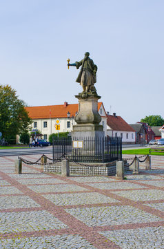 Stefan Czernicki statue in Tykocin, Poland