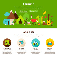 Camping Web Design