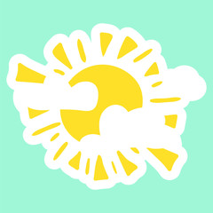 Yellow fun sun