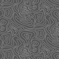 Linear vector pattern, repeating abstract linear ridge map. Vector clean design for background, fabric, wallpaper etc. pattern is on swatches panel.