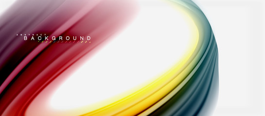 Rainbow fluid colors abstract background twisted liquid design, colorful marble or plastic wavy texture backdrop, multicolored template for business or technology presentation or web brochure cover
