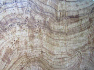 Close up of an olive wood cutting board