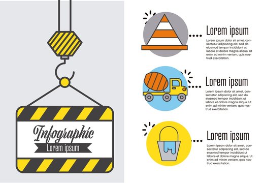 Yellow and Gray Construction Safety Infographic Layout