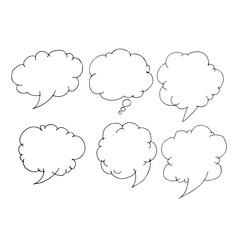 Speech Bubble icon hand drawn