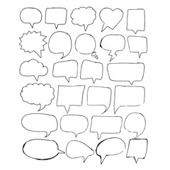 Obraz premium Speech Bubble icon hand drawn