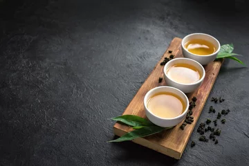 Crédence de cuisine en verre imprimé Theé Green oolong tea