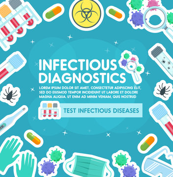 Vector poster for infection or viral diagnostics