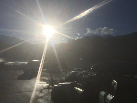 Soleil en montagne