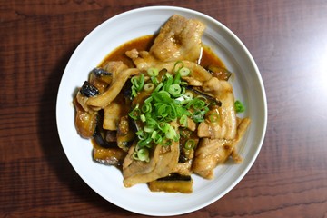 ナスの味噌炒め