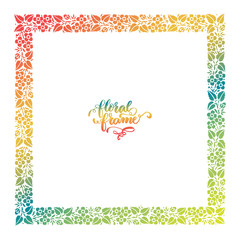 Exclusive floral frame